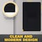 Faith 1-Gang Decorator Screwless Wall Plates Child Safe Outlet Covers, 4.68"H x 2.93" L, Black 8PK SWP1-BK-08 - alternate 5